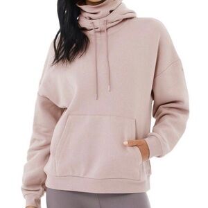 ALO Yoga protection hoodie / Turtleneck- Lavender/ Light Smoky Qu…